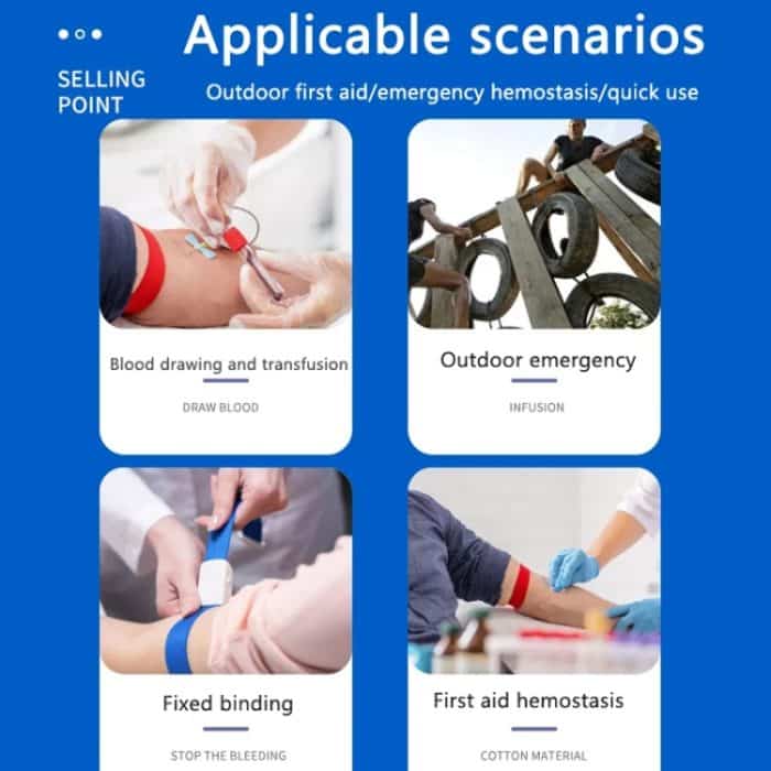 Schnell abnehmbare Notfall-Schnallen-Tourniquet-Outdoor-Survival-Camping-Ausrüstung, 2.5x40cm – Bild 8
