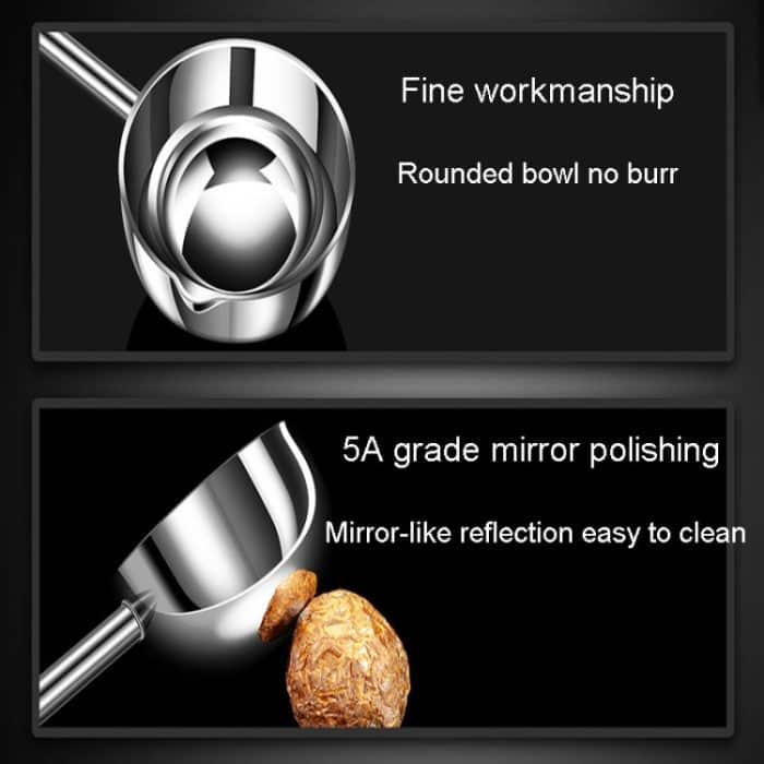 Kacheeg Edelstahl-Heißölpfanne für die Küche, kleiner Ölausgießlöffel, Glossy, Froested, 304 Single Layer Steel, 316 Triple Layer Steel – Bild 7