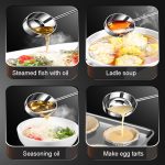 Kacheeg Edelstahl-Heißölpfanne für die Küche, kleiner Ölausgießlöffel, Glossy, Froested, 304 Single Layer Steel, 316 Triple Layer Steel – Bild 10