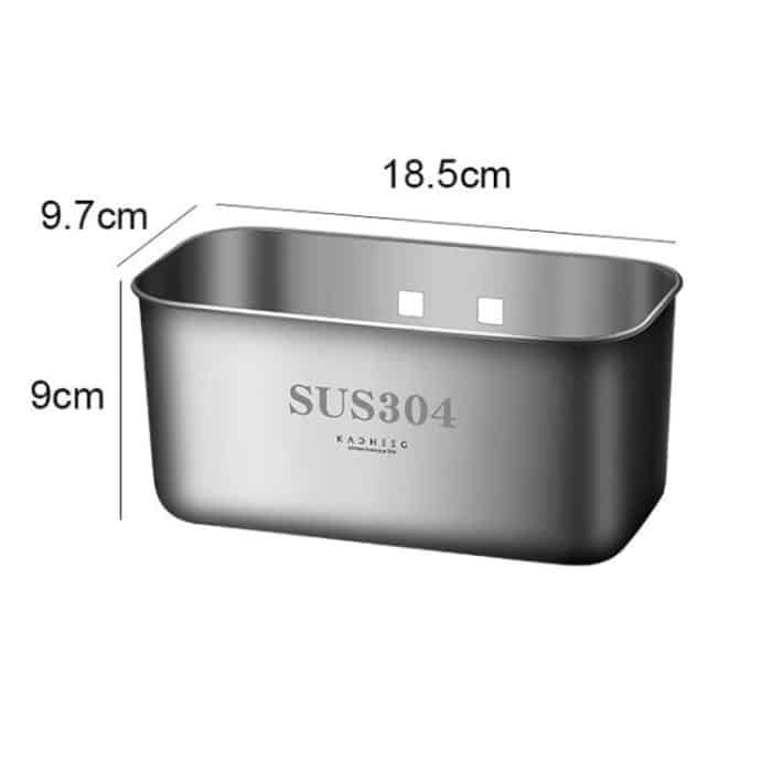 Kacheeg Filter- und Entwässerungsregal für Speisereste für Tanks, Waschbecken, Aufbewahrung, Müllregal, Rectangular Silver, Rectangular Black, Extended Silver, Extended Black, Triangle Silver – Bild 2