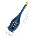 Multifunktionale Knoblauchpresse, Filter, Schlitzlöffel, Babynahrung, Mahlwerkzeuge, White Gray, Blue Light Blue, Deep Blue Yellow – Bild 3