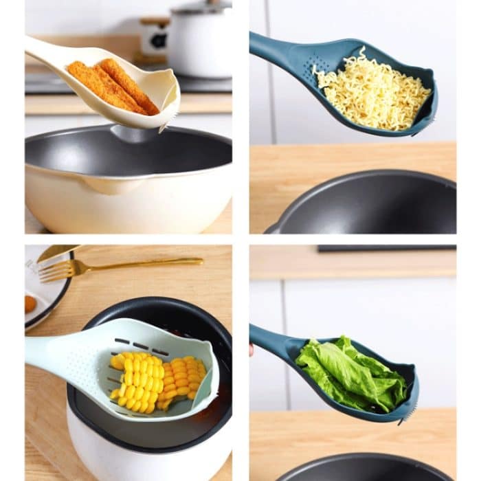 Multifunktionale Knoblauchpresse, Filter, Schlitzlöffel, Babynahrung, Mahlwerkzeuge, White Gray, Blue Light Blue, Deep Blue Yellow – Bild 6