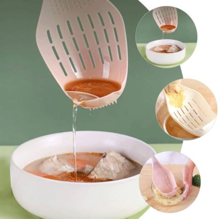 Multifunktionale Knoblauchpresse, Filter, Schlitzlöffel, Babynahrung, Mahlwerkzeuge, White Gray, Blue Light Blue, Deep Blue Yellow – Bild 7