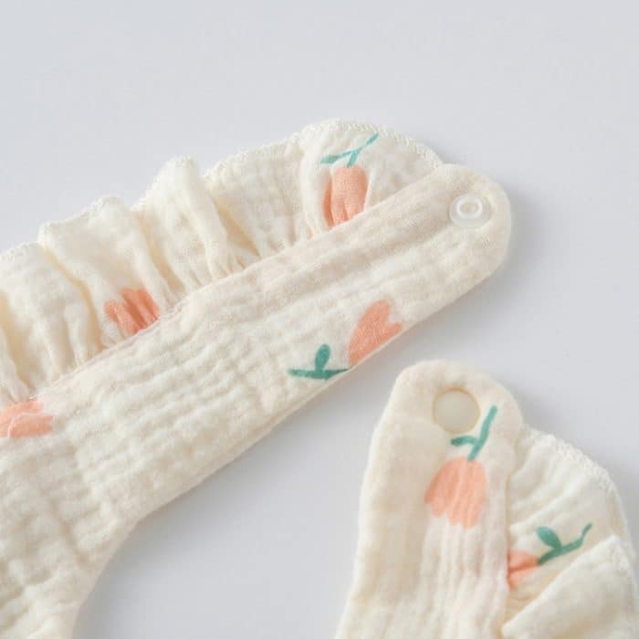 Baby-Lätzchen, Rüschen, Speicheltuch, weiche Baumwolle, Spucktuch, Yellow Lemon, Rabbit, Yellow Orange, Peach Heart, Mushroom Rabbit, Leaf Fruit, Little Pink Rabbit, Love, Dutch Flower, Floral, Pink Rose, Squirrel, Rainbow, Little Tiger... – Bild 4