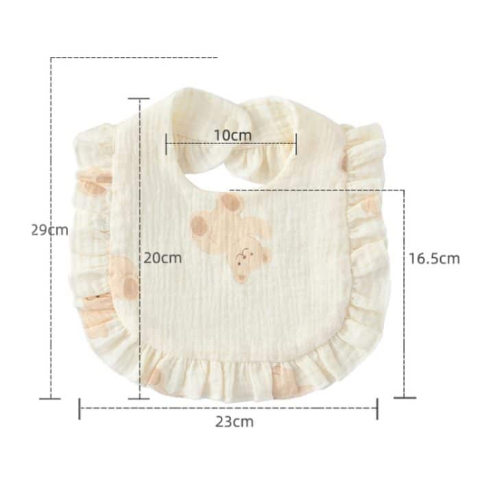 Baby-Lätzchen, Rüschen, Speicheltuch, weiche Baumwolle, Spucktuch, Yellow Lemon, Rabbit, Yellow Orange, Peach Heart, Mushroom Rabbit, Leaf Fruit, Little Pink Rabbit, Love, Dutch Flower, Floral, Pink Rose, Squirrel, Rainbow, Little Tiger... – Bild 7