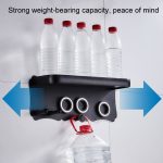 An der Wand montierter Haartrocknerhalter, lochfreier Badezimmerraum, Aluminium-Multifunktionsregal, Simple Silver, Simple Black, Small Silver, Small Black, Small With 2 Loops Silver, Small With 2 Loops Black, Large Silver, Large Black – Bild 6