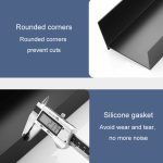 No-Punch Badezimmerregal Waschtisch Praktisches Aufbewahrungsregal, 30cm Black Paint, 40cm Black Paint, 50cm Black Paint, 30cm White Paint, 40cm White Paint, 50cm White Paint – Bild 5