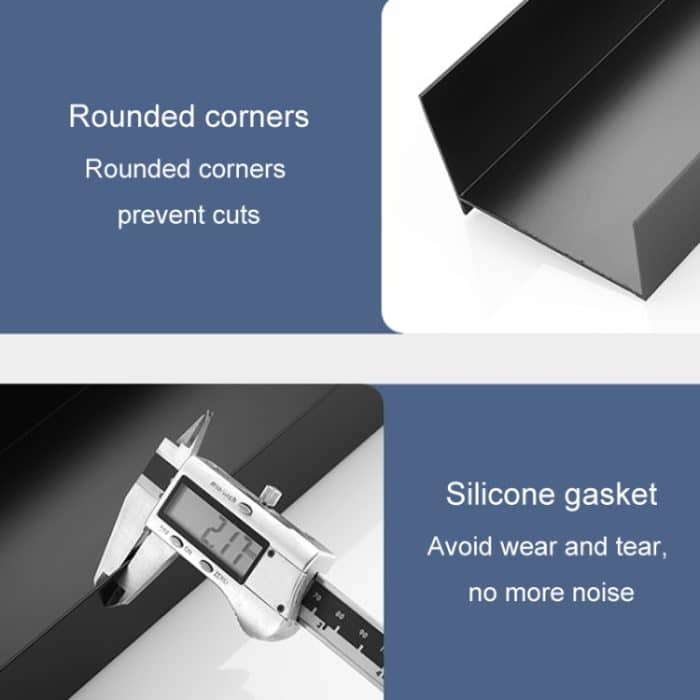 No-Punch Badezimmerregal Waschtisch Praktisches Aufbewahrungsregal, 30cm Black Paint, 40cm Black Paint, 50cm Black Paint, 30cm White Paint, 40cm White Paint, 50cm White Paint – Bild 5