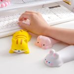 Dekompressions-Memory-Foam-Mauspad, niedliche Desktop-Maus-Handgelenkkissen-Handauflage, Cat, Pig, Rabbit, Shiba Inu – Bild 2