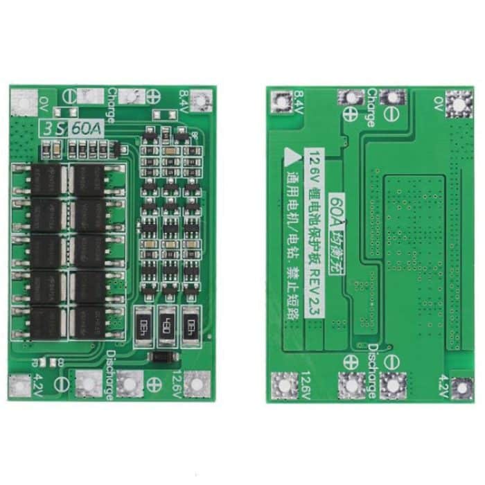 3S 11,1 V 12,6 V 60 A 18650 Li-Ion-Akku-Ladegerät-Schutzplatine, 3S 11.1V 12.6V 60A (Balanced), 3S 11.1V 12.6V 60A (Enhanced) – Bild 2