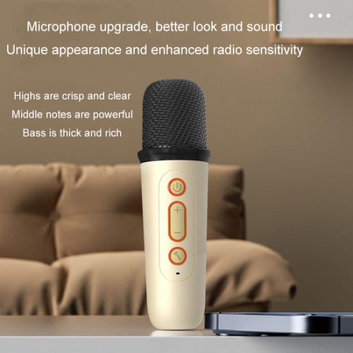 Tragbarer Bluetooth-Lautsprecher für Zuhause, kleiner Outdoor-Karaoke-Audio, Y1 White, Y1 Pink, Y1 Black, Y2 White, Y2 Pink, Y2 Black – Bild 10