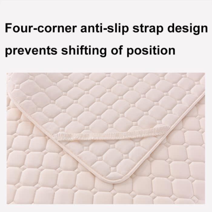 Weiche und atmungsaktive, mit Sojabohnen-Baumwolle verdickte, rutschfeste Matratzenauflage, 90x200cm, 120x190cm, 120x200cm, 135x200cm, 150x190cm, 150x200cm, 180x200cm, 180x220cm – Bild 6
