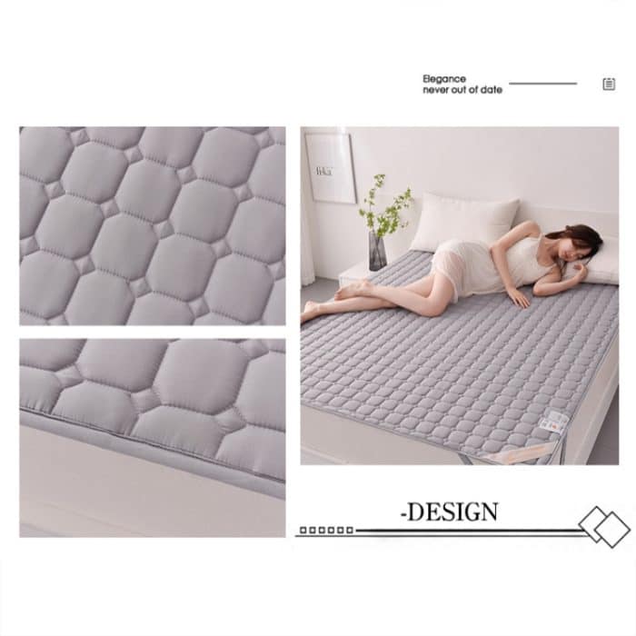 Weiche und atmungsaktive, mit Sojabohnen-Baumwolle verdickte, rutschfeste Matratzenauflage – Bild 8