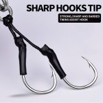 PROBEROS LF137 3D Spray Painted Bionic Lure Warp Bass Leader Fish Long Casting Süßwasser Meer Leuchtender Angelköder, 28g, 40g – Bild 9