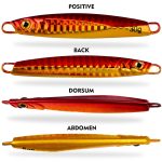 PROBEROS LF128 Langwurfköder, Eisenplatte, Blei, Fisch, Süßwasser, Meer, Angeln, Warp, Barsch, Metall, Pailletten, Köder, 10g – Bild 4