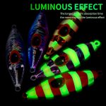 PROBEROS LF124 Tiefsee-Eisenplatten-Blei-Fisch-Angelköder, langsam sinkender, schaukelnder, leuchtender Boots-Angelköder – Bild 10