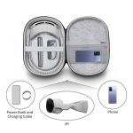 JYS-APP001 Für Apple Vision Pro Headset Lagerung Tasche VR Gläser Anti-Kratzen Tragbare Tasche, Gray Linen, Gray Felt – Bild 3