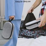 JYS-APP001 Für Apple Vision Pro Headset Lagerung Tasche VR Gläser Anti-Kratzen Tragbare Tasche, Gray Linen, Gray Felt – Bild 7