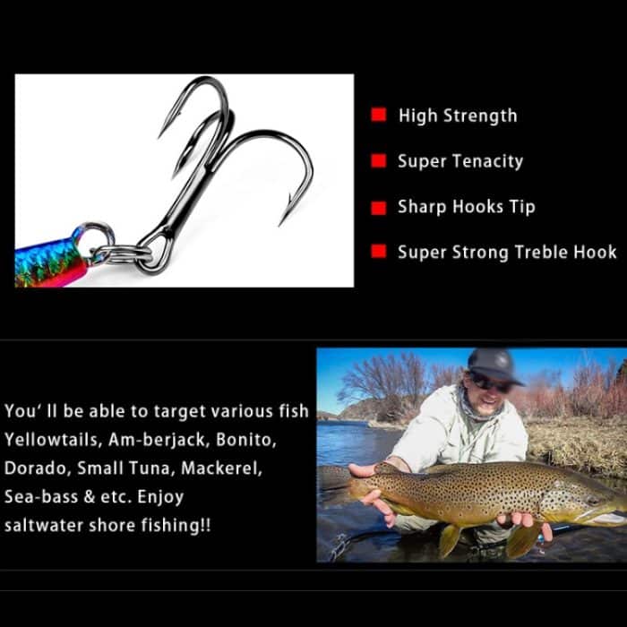 PROBEROS LF127 Langwurfköder, kleiner Vorfach, Süßwasser-Wolfsbarsch-Angeln, Trällerer, Spinnerbait, 7g – Bild 13