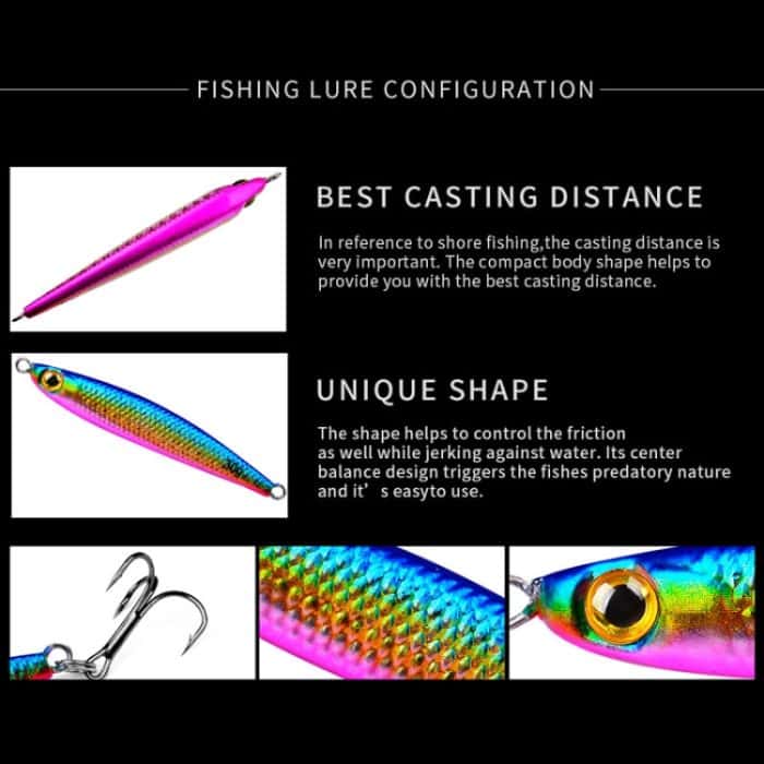 PROBEROS LF127 Langwurfköder, kleiner Vorfach, Süßwasser-Wolfsbarsch-Angeln, Trällerer, Spinnerbait, 7g – Bild 8