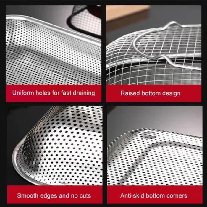 Küche Sterilisation Schrank Besteck Organizer Haushalt Edelstahl Drainage Tablett, Line Chopsticks Basket, Line Rectangular Basket Medium, Line Rectangular Basket Large, Line Rectangular Basket Extra Large, Perforated Chopsticks Basket... – Bild 7