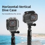 aMagisn Horizontales und vertikales Schießtauchgehäuse, 60 m wasserdichtes Gehäusezubehör, For Insta360 Ace Pro, For Insta360 Ace – Bild 17