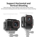 aMagisn Horizontales und vertikales Schießtauchgehäuse, 60 m wasserdichtes Gehäusezubehör, For Insta360 Ace Pro, For Insta360 Ace – Bild 8