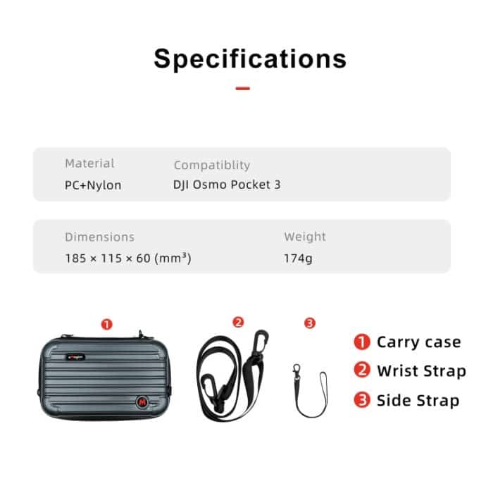 Für DJI Osmo Pocket 3 aMagisn Kleine Organizer-Tasche Sportkamera Schutzzubehör, For DJI Osmo Pocket 3 – Bild 3