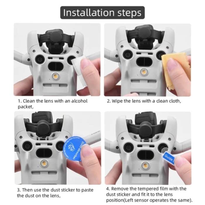 Für DJI Mini 4 Pro Sensor/Linse, gehärteter Film, kratzfest, 1 Set, 2 Sets – Bild 6