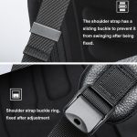 Bopai 61-123291 Laptop-Rucksack aus erstklassigem Rindsleder mit großem Fassungsvermögen und USB+Typ-C-Anschluss, Lychee Pattern, Falling Pattern – Bild 12