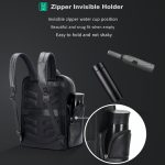 Bopai 61-123291 Laptop-Rucksack aus erstklassigem Rindsleder mit großem Fassungsvermögen und USB+Typ-C-Anschluss, Lychee Pattern, Falling Pattern – Bild 10