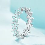 Ring mit tropfendem Blumenarrangement aus S925-Sterlingsilber – Bild 2