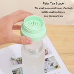 Outdoor-Sportbecher mit großem Fassungsvermögen, gefrosteter Kunststoff, tragbar, auslaufsichere Teetassen, 400ml Transparent Black, 400ml Transparent White, 400ml Transparent Green, 600ml Transparent White, 600ml Transparent Green – Bild 6