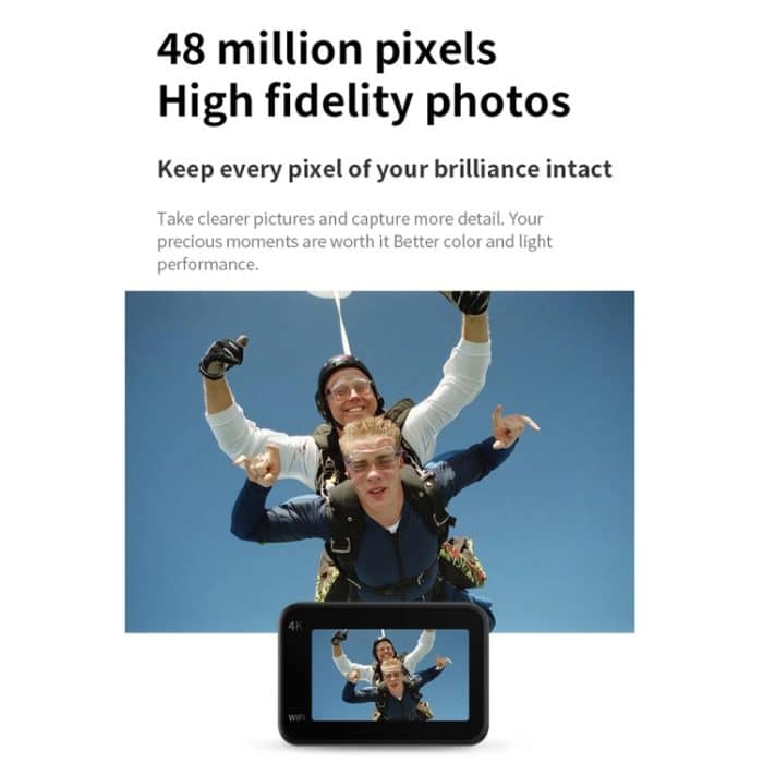 VIRAN V9 4K Dual-Farbbildschirm Tauchen Anti-Shake Action Kamera Outdoor Radfahren Reiserekorder, V9(Square), V9(Round) – Bild 8