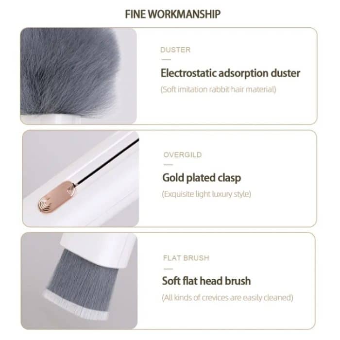 Auto-Klimaanlage, Luftauslass, Lücke, Staubreinigung, weiche Bürste – Bild 4