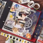 18rolls /Box Nostalgische Speicher Washi Band Set Retro Stil DIY Sammelalbum Aufkleber, Forest Dense Language, Gifts of Mountain Forests, World Travele, Sealing Manuscript, Cosmic Nebula, Elegant Prelude – Bild 9