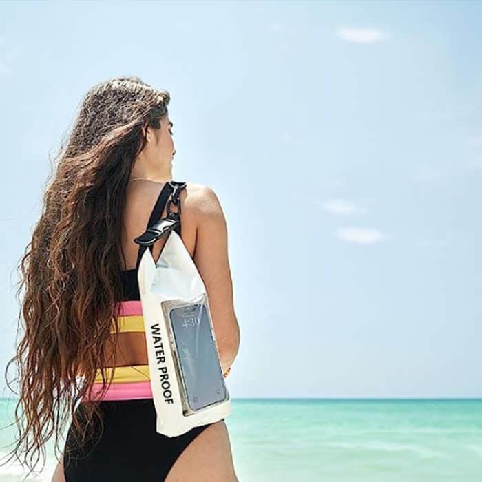 2 in 1 Outdoor Radfahren Crossbody Handy Tasche PVC Schwimmen Wasserdichte Tasche, 2L – Bild 9