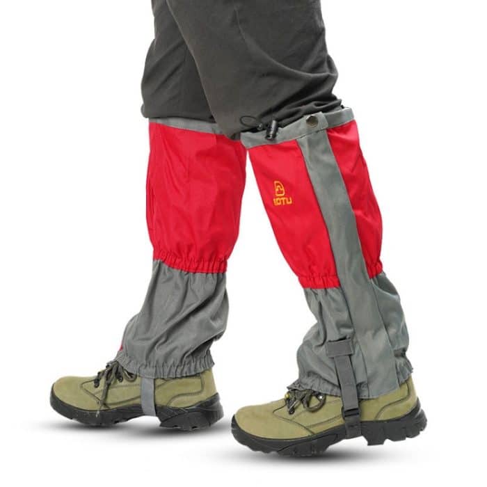 AOTU AT8901 1 Paar Outdoor-Wanderschuhe, wasserdicht, schneefest, Schuhüberzug, Wandern, Wüste, sanddicht, Fußüberzug, M Red, M Black, M Orange, L Red, L Black – Bild 1