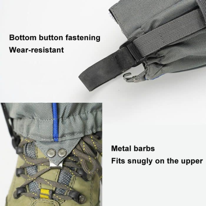 AOTU AT8901 1 Paar Outdoor-Wanderschuhe, wasserdicht, schneefest, Schuhüberzug, Wandern, Wüste, sanddicht, Fußüberzug, M Red, M Black, M Orange, L Red, L Black – Bild 5