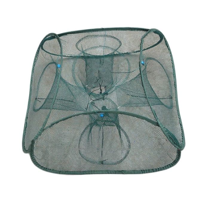 TBD0604966501.jpg Automatischer faltbarer Angelkäfig, quadratisches Fischernetz, Garnelen-Angelausrüstung, 5 Holes, 9 Holes, 13 Holes, 17 Holes, 21 Holes – Bild 1
