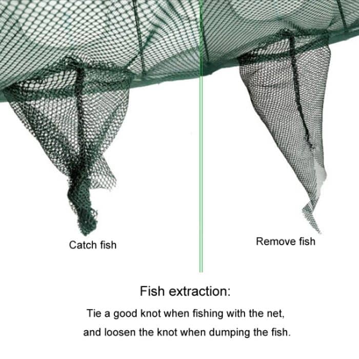 Automatischer faltbarer Angelkäfig, quadratisches Fischernetz, Garnelen-Angelausrüstung, 5 Holes, 9 Holes, 13 Holes, 17 Holes, 21 Holes – Bild 4