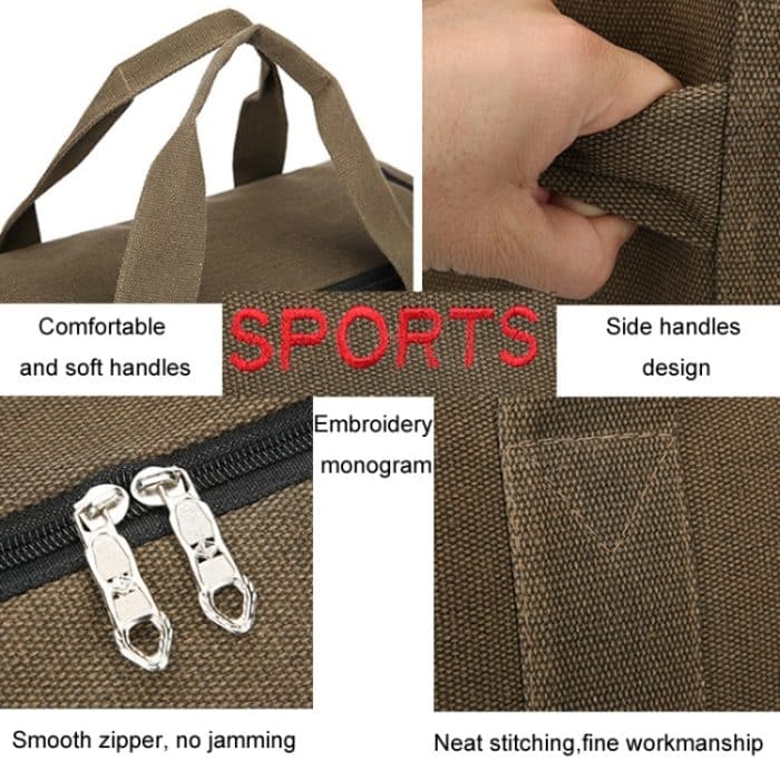 Tragbare Gepäcktasche aus Segeltuch mit großer Kapazität, Reiserucksack, Aufbewahrungstasche für den Umzug, Small, Large, Plus Large – Bild 6