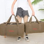 Tragbare Gepäcktasche aus Segeltuch mit großer Kapazität, Reiserucksack, Aufbewahrungstasche für den Umzug, Small, Large, Plus Large – Bild 8