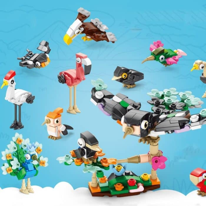 Vogelparadies Kleine Partikel Kinder Frühes Lernen Puzzle Bausteine ​​Spielzeug – Bild 3