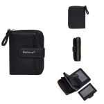 Baellerry N1915 Litschi-Muster Multi-Kartensteckplatz Reißverschluss Damen Kurze Geldbörse – Bild 2