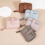 Baellerry N1915 Litschi-Muster Multi-Kartensteckplatz Reißverschluss Damen Kurze Geldbörse – Bild 7