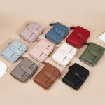 Baellerry N1915 Litschi-Muster Multi-Kartensteckplatz Reißverschluss Damen Kurze Geldbörse – Bild 8