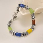 Schmuck aus Edelstahl mit schwarzem Gallensteinharz – Bild 2