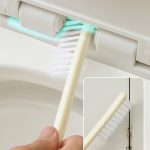3 in 1 No Punch Wand montiert WC-Bürste Haushalt TPR Borsten Badezimmer Reinigungsbürste mit Basis – Bild 5