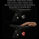 Rundes Fahrrad-Rücklicht mit intelligenter Induktionsbremse, Nachtfahr-Warnlicht, Cushion Model, Seat Post Model, Dual Bracket Model – Bild 5